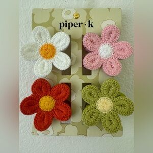 Piper Pink and White Daisy Hair Accessories